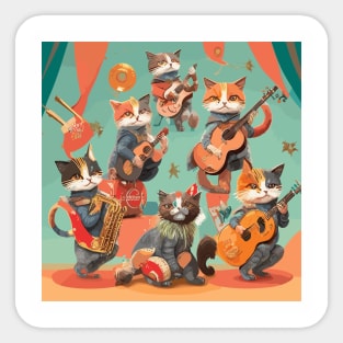 Meow-sical Maestros Sticker